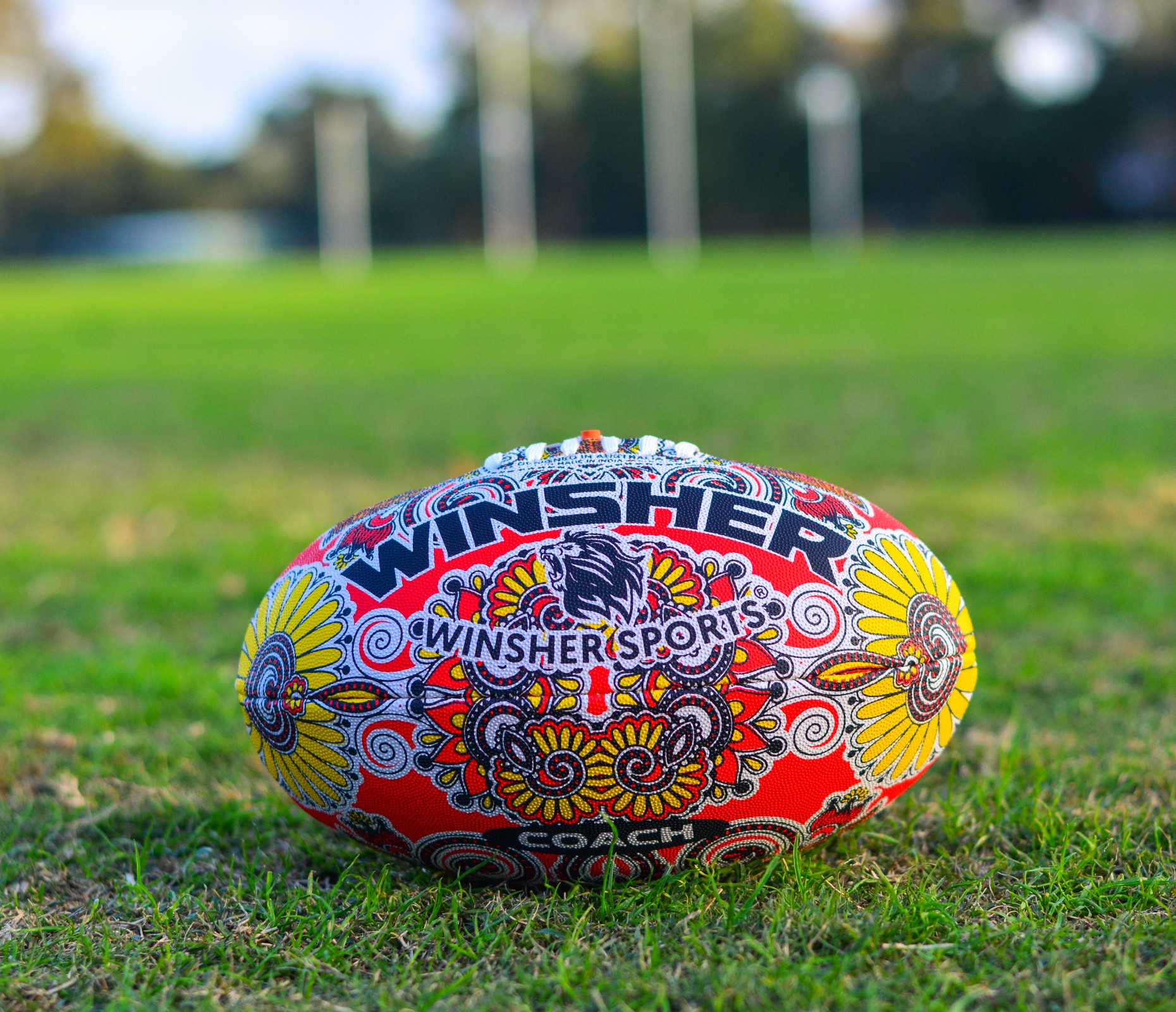 Winsher Coach Australian Rules Football AFL Coaching and Training BallWinsher Coach Yellow & Orange Australian Rules Football AFL Coaching and Training BallWinsher Coach Yellow Australian Rules Football AFL Coaching and Training Ball