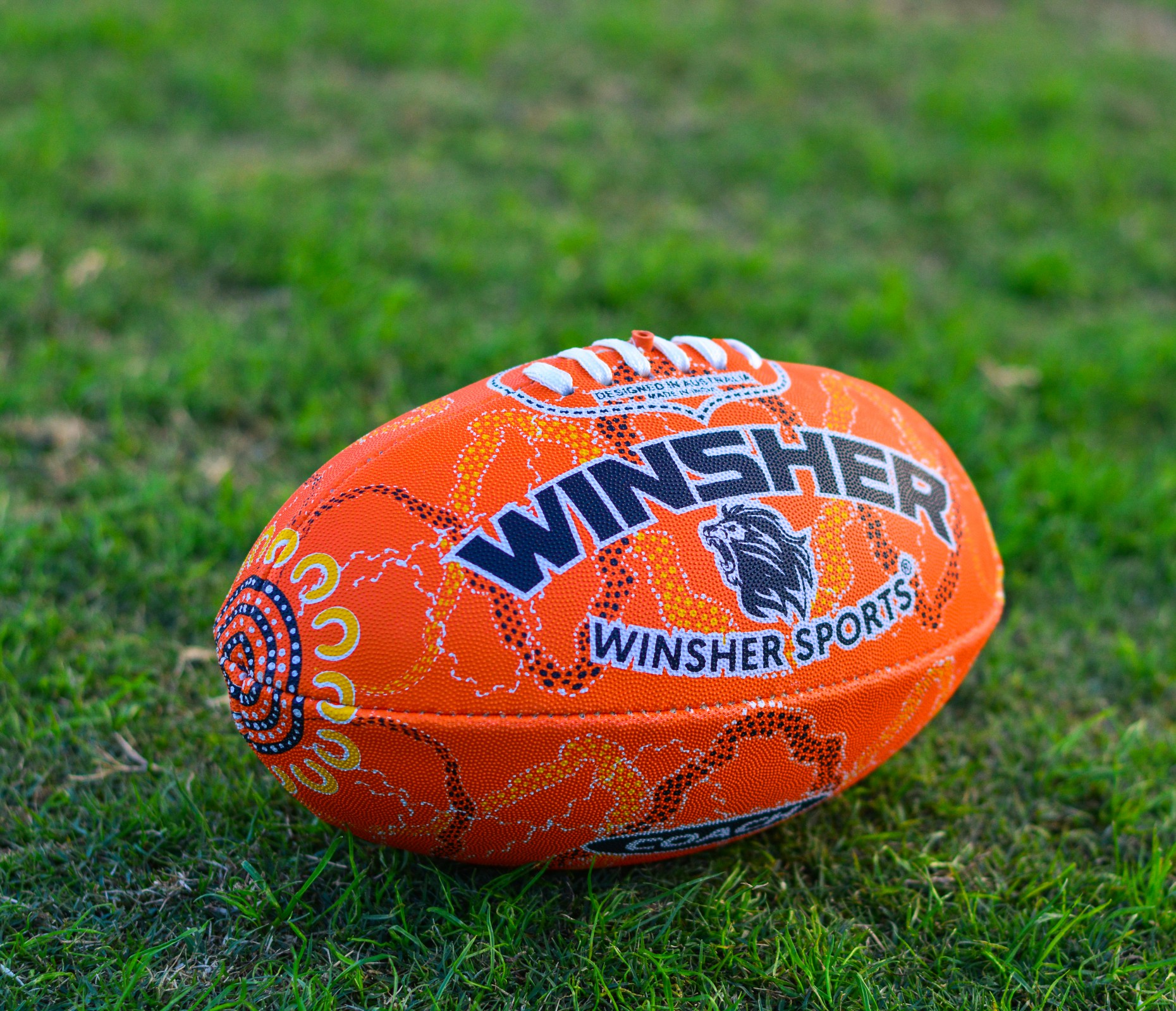 Winsher Coach Orange Australian Rules Football AFL Coaching and Training Ball