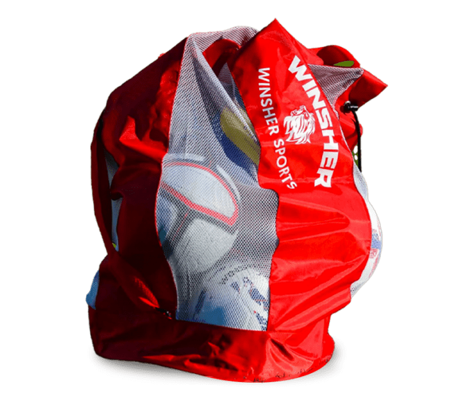 18 Football capacity carry bag - red colour