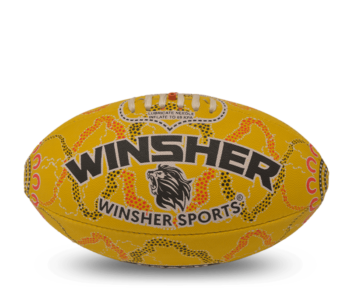 Winsher Coach Yellow Australian Rules Football AFL Coaching and Training Ball