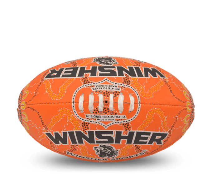 Winsher Coach Orange Australian Rules Football AFL Coaching and Training Ball