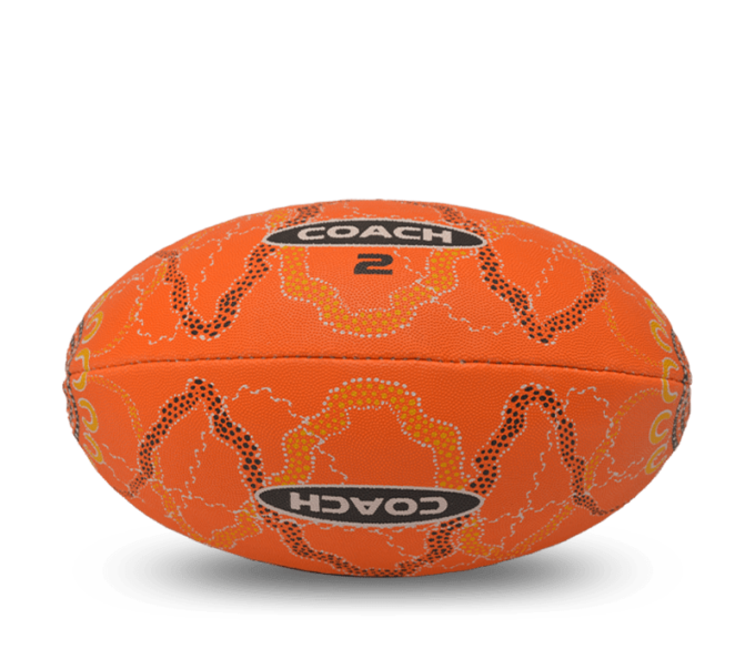 Winsher Coach Orange Australian Rules Football AFL Coaching and Training Ball