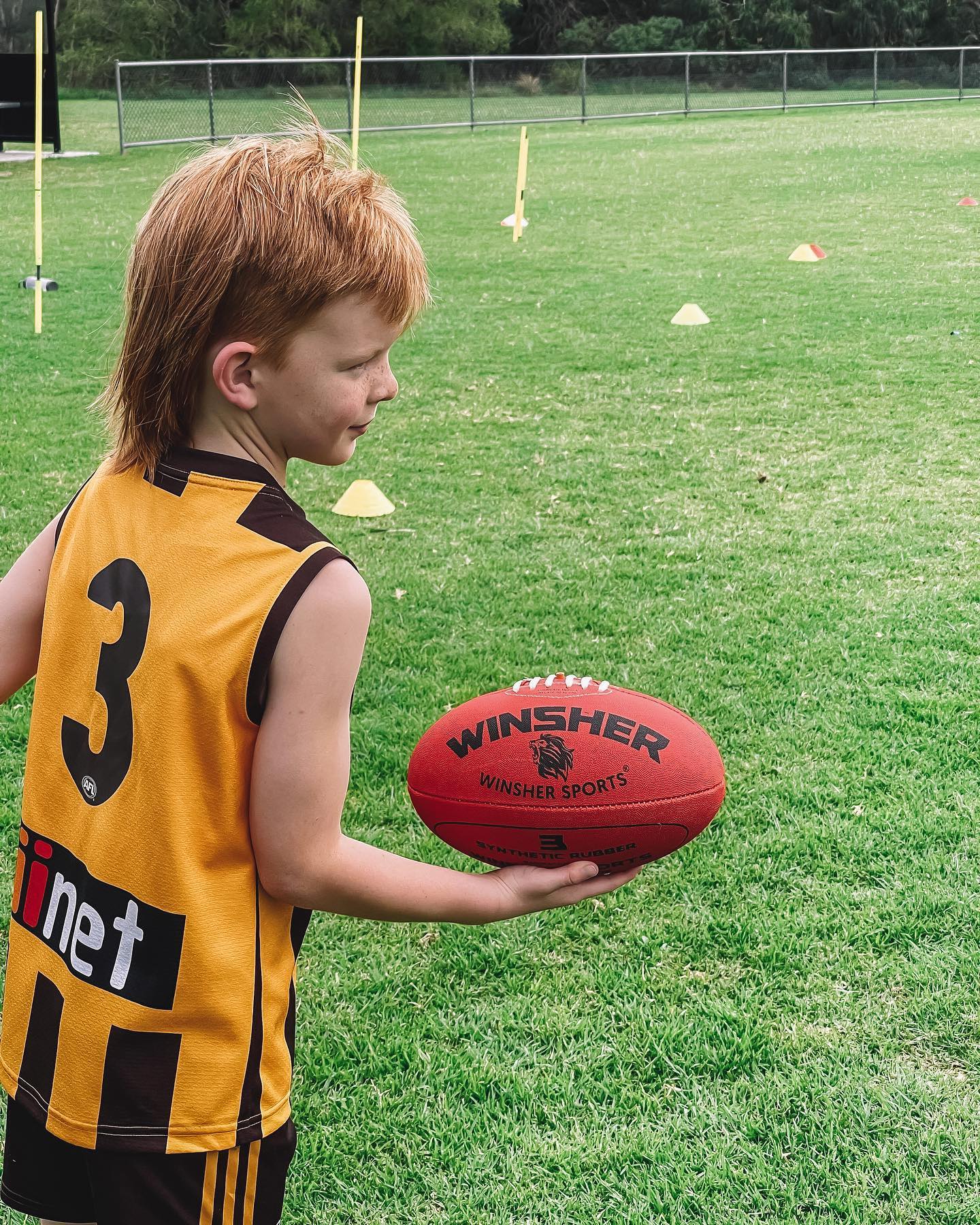 Winsher Coach Australian Rule Football AFL Coaching ball for juniors and kids