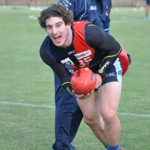 Coburg Lions training with Storm Australian Rules Football.