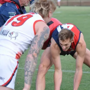 Coburg Lions training with Storm Australian Rules Football.