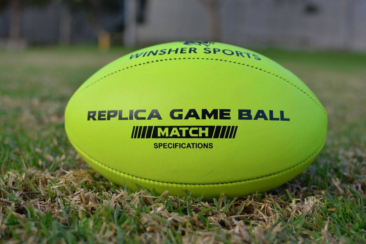 Australian Rules Football AFL Green Replica Training Ball by Winsher Sports
