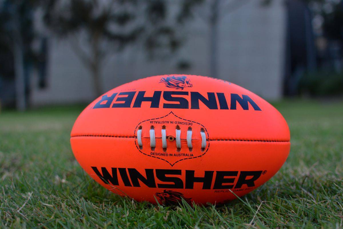 Australian Rules Football AFL Orange Replica Training Ball by Winsher Sports
