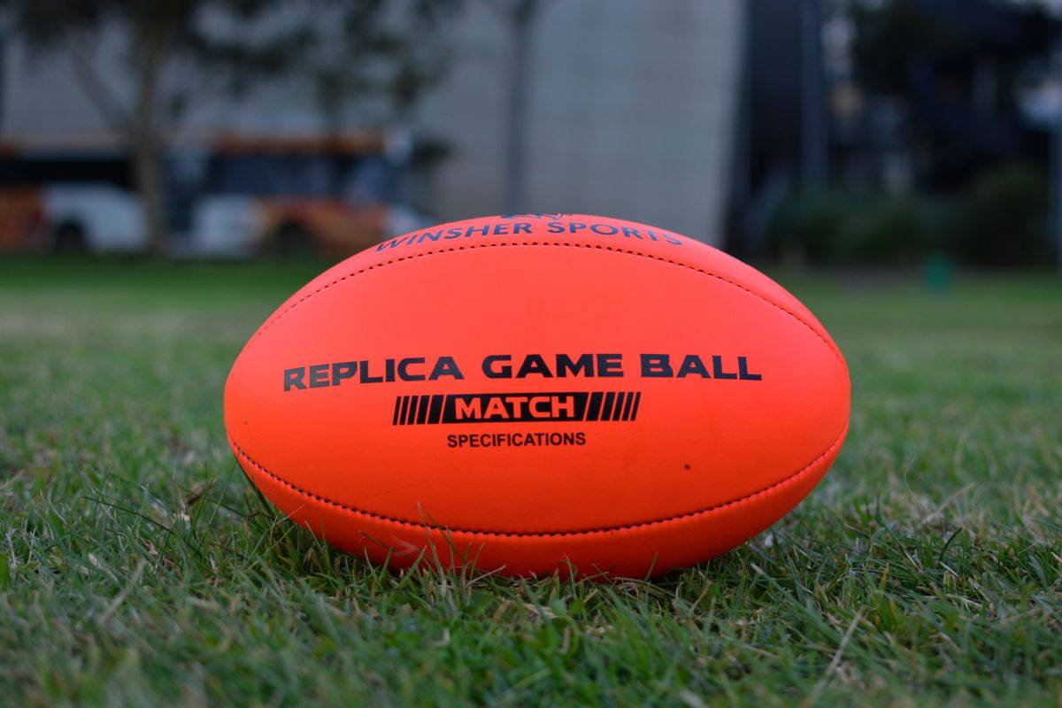 Australian Rules Football AFL Orange Replica Training Ball by Winsher Sports