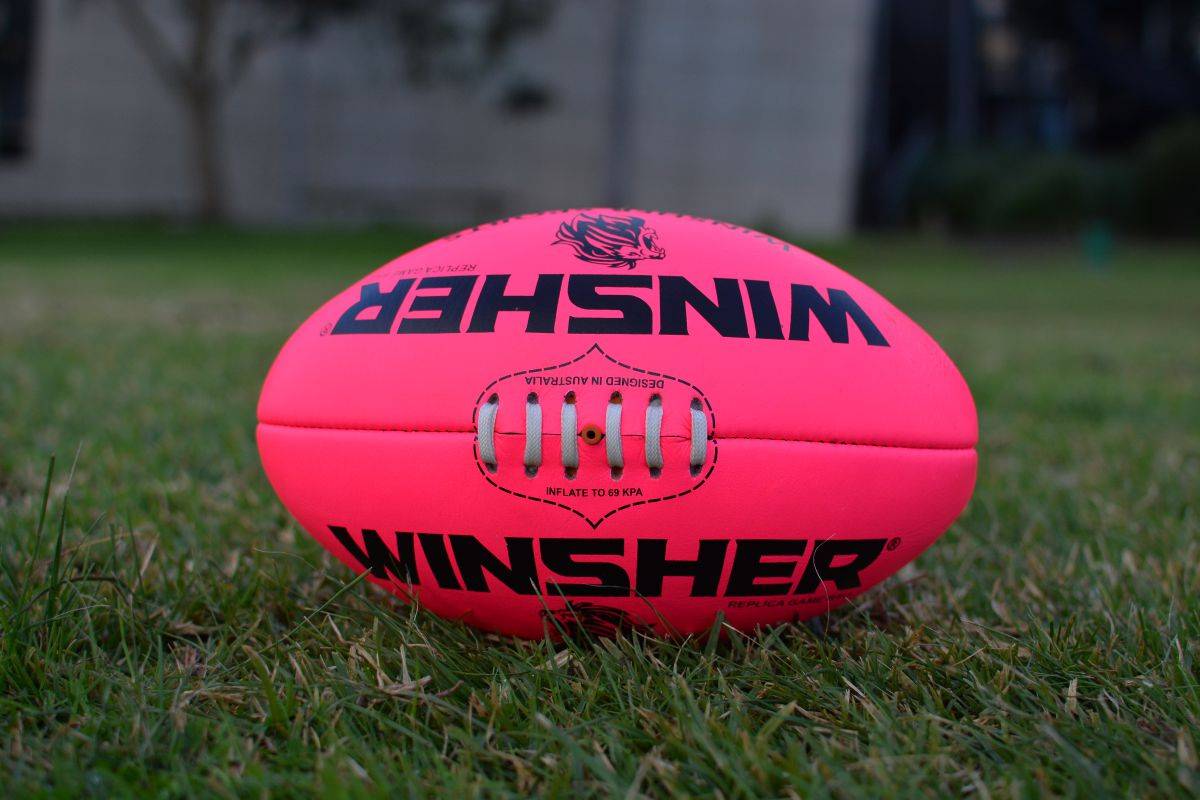 Australian Rules Football AFL Pink Replica Training Ball by Winsher Sports