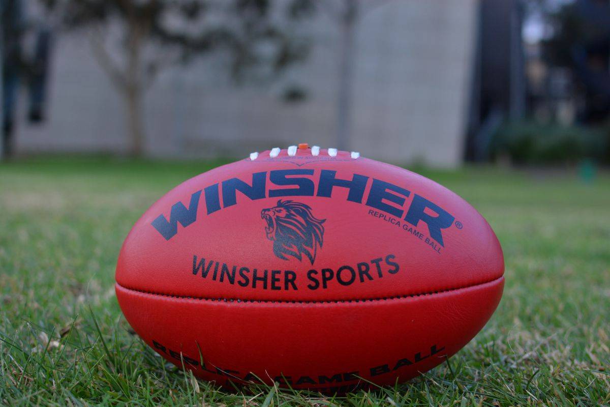 Australian Rules Football AFL Red Replica Training Ball by Winsher Sports