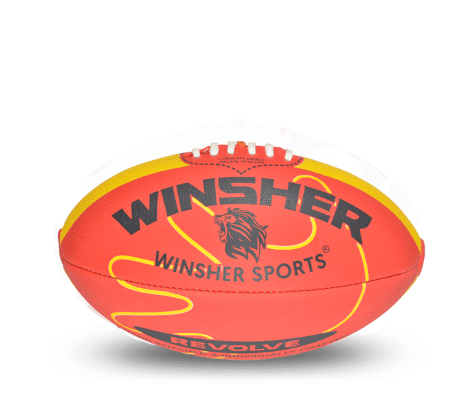 Winsher Revolve Red Australian Rules Football AFL Coaching and training ball for precision trainingWinsher Revolve Red Australian Rules Football AFL Coaching and training ball for precision trainingWinsher Revolve Red Australian Rules Football AFL Coaching and training ball for precision training