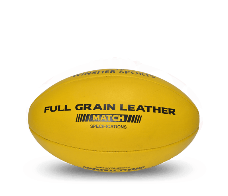 Winsher Replica Training Yellow Leather Australian Rules Football