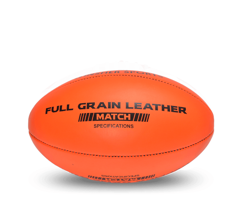 Winsher Replica Training Orange Leather Australian Rules Football