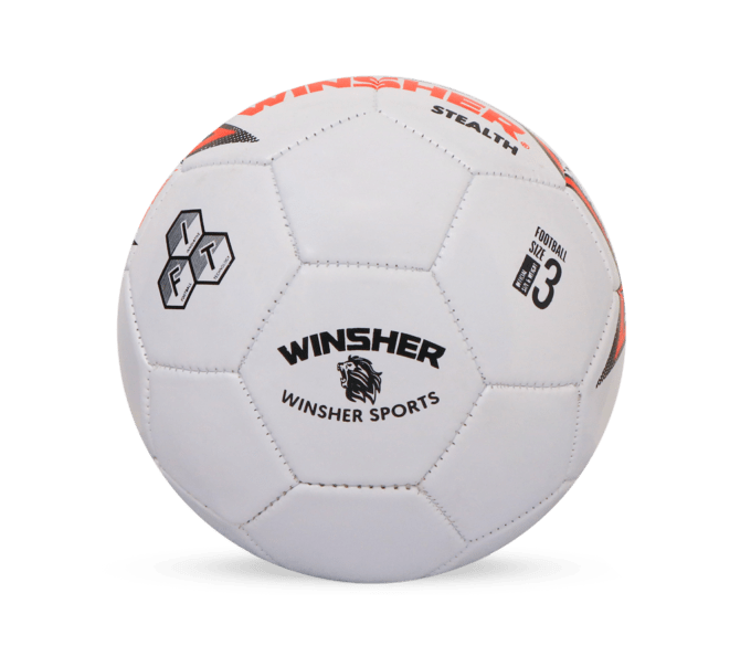 Winsher Stealth Red & Black Junior Training Soccer Ball